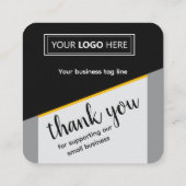 Google Reviews | Business Review Link QR Code スクエア名刺 (裏面)