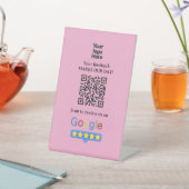 Google Reviews | Business Review Link QR Code 台座サイン (インサイチュ)