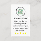 Google Reviews | Business Review Link QR Code 名刺 (裏面)