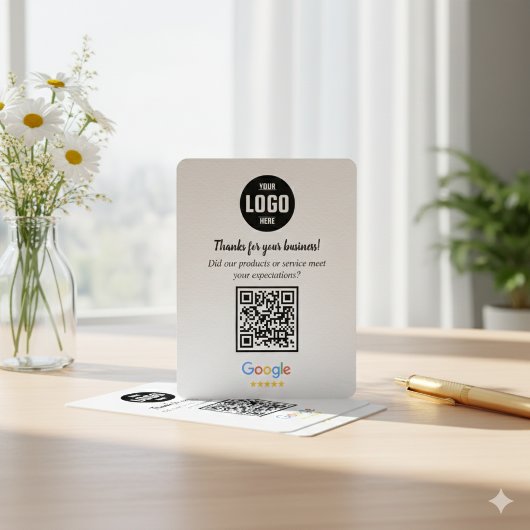 Google Reviews QR Code Business Enclosure Card エンクロージャーカード