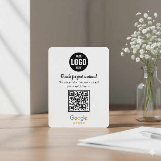 Google Reviews QR Code Business Enclosure Card エンクロージャーカード