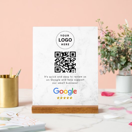 Google reviews qr code tabletop sign アクリルサイン (ウェディング)