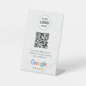 Google reviews qr code tabletop sign 台座サイン (正面)