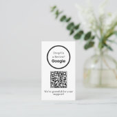 Google Reviews QR | Custom Business Feedback Link 名刺 (スタンド正面)