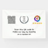 Google Reviews Tabletop Sign | QR Code door Signs 横断幕 (横)