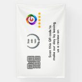 Google Reviews Tabletop Sign | QR Code door Signs 横断幕 (縦)