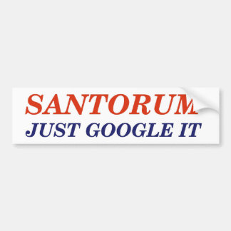 Google Santorum バンパーステッカー