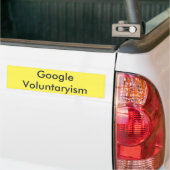 Google Voluntaryism バンパーステッカー (トラック上)