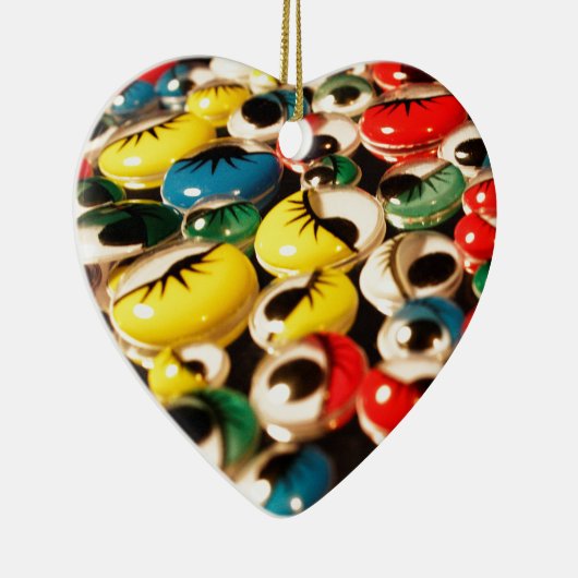 Googly目の倍はオーナメントクリスマスの味方しました セラミックオーナメント (右)