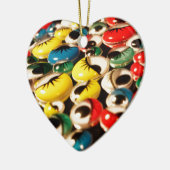 Googly目の倍はオーナメントクリスマスの味方しました セラミックオーナメント (左)