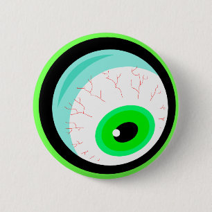 Googly Bug Eyeデザイン 缶バッジ