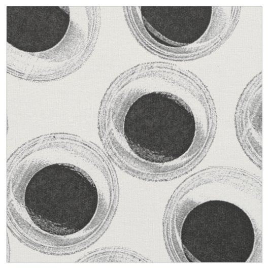 Googly eye pattern – 透明 ファブリック (クローズアップ)