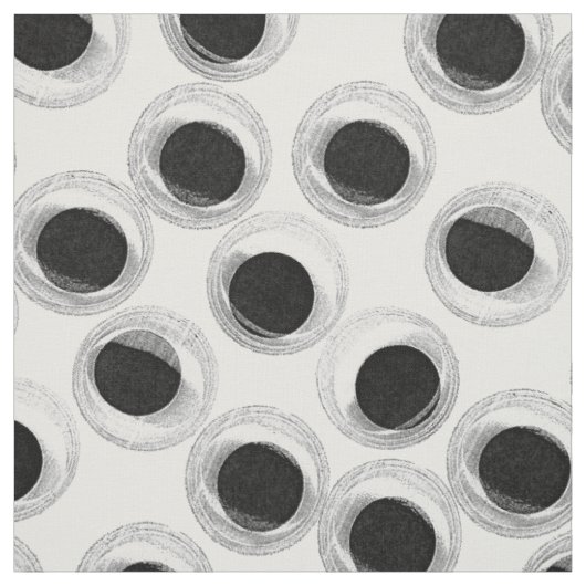 Googly eye pattern – 透明 ファブリック (見本)