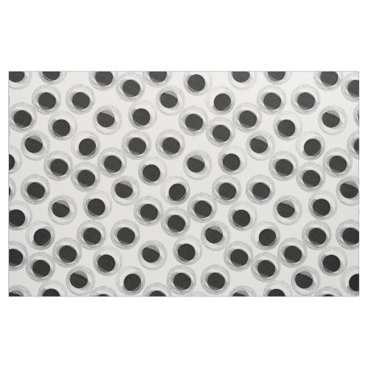 Googly eye pattern – 透明 ファブリック (ファットクウォーター)