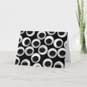 Googly eye pattern – 黒 カード