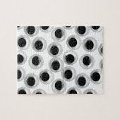 Googly eye pattern – transparent background ジグソーパズル (横)