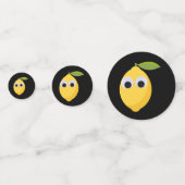 Googly Eyesと可愛いレモンキャラクター コンフェッティ (正面)