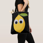 Googly Eyesと可愛いレモンキャラクター トートバッグ (クローズアップ)
