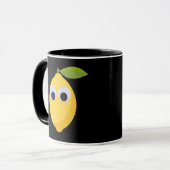 Googly Eyesと可愛いレモンキャラクター マグカップ (正面左)