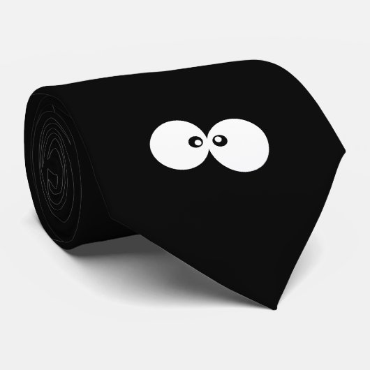 Googly Eyes, おもしろいEyes, Black and White ネクタイ (ロール)