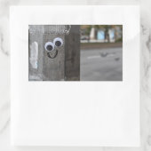 Googly Eyes Eyeball New York City Photography NYC 長方形シール (バッグ)