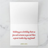 Googly Eyes Sprouts – 友人のためのおもしろい誕生日 カード (内部)