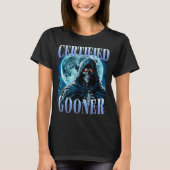 Goon Funny Gooning Meme Skeleton Certified Gooner  Tシャツ (正面)
