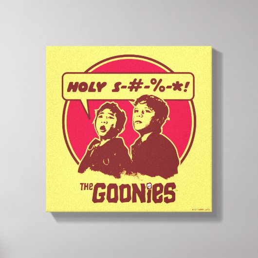 Gooniesのデータを実行 キャンバスプリント (正面)