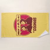 Gooniesのデータを実行 ビーチタオル (正面)