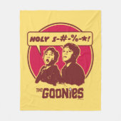 Gooniesのデータを実行 フリースブランケット (正面)