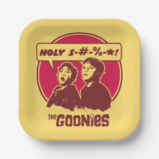 Gooniesのデータを実行 ペーパープレート (正面)