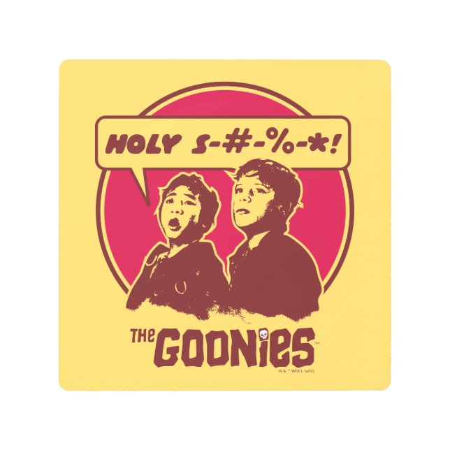 Gooniesのデータを実行 メタルプリント (正面)