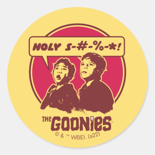 Gooniesのデータを実行 ラウンドシール (正面)