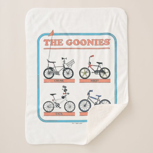 Gooniesの自転車図 シェルパブランケット (正面)
