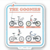 Gooniesの自転車図 シール (正面)