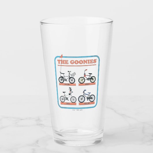 Gooniesの自転車図 タンブラーグラス (正面)