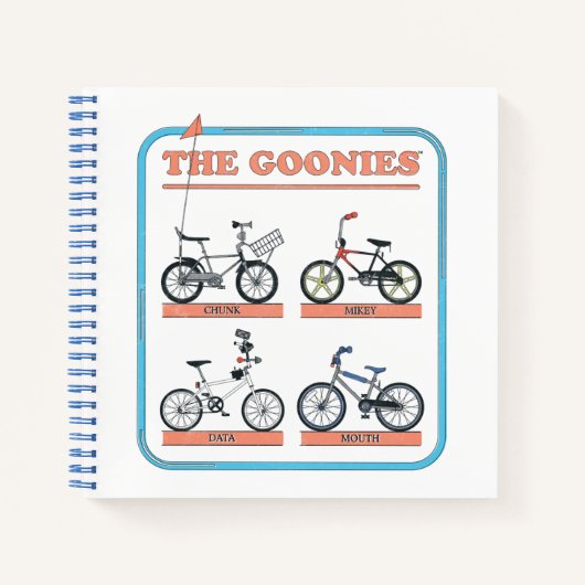 Gooniesの自転車図 ノートブック (正面)