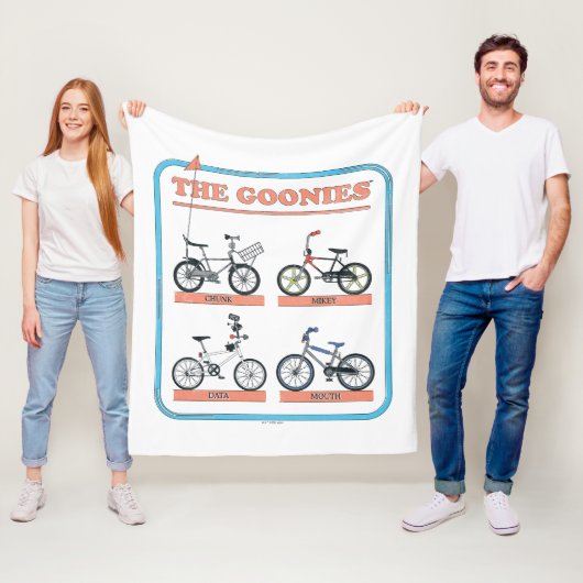 Gooniesの自転車図 フリースブランケット (インサイチュ)
