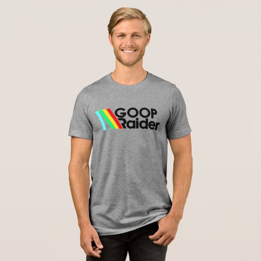 GOOP レイダー ビデオゲーム Tシャツ (正面全面)