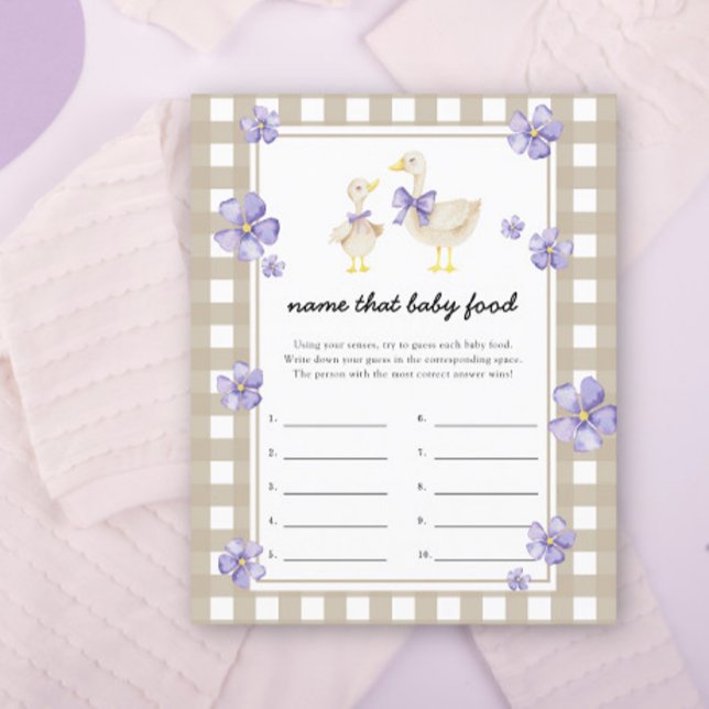 goose – そのベビーフードシャワーゲーム (クリエイターアップロード済み)