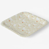 Goose and bows yellow ペーパープレート (傾斜あり)