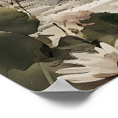 Goose Antique Print, Spring Digital Painting ポスター (角)