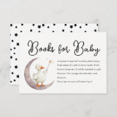 Goose Baby Shower Books Request card 招待状 (正面/裏面)