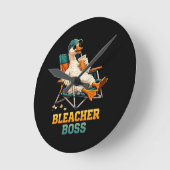 Goose Bleacher Boss ラウンド壁時計 (傾斜)