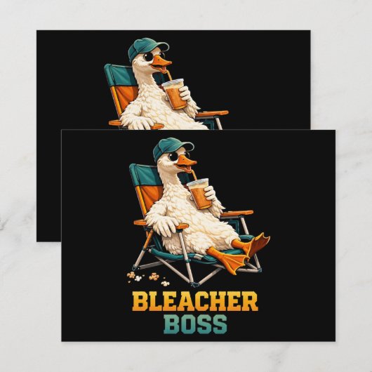 Goose Bleacher Boss 招待状 (正面/裏面)