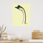 Goose:  Brown Chinese Head ポスター (キッチン)