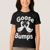 Goose Bumps Geese Pun Bird トライブレンドＴシャツ (正面)