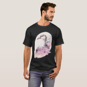 Goose Cherry Blossom Japanese Sakura Goose Tシャツ (正面フル)