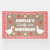 Goose craft Birthday party banner 横断幕 (横)