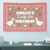 Goose craft Birthday party banner backdrop 横断幕 (トレードショー)
